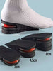 QKC 1 Pair/2 Pairs Men's Height Increasing Insoles, Non-Fatiguing, Invisible Height Increasing Inserts With Shock Absorber, Women's Hidden Heel Insoles, Height Increasing Pads