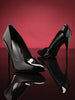 SHUZIA Pointy Toe Pump With Stiletto Heels, Patent Materials Spring Shoes Wedding Shoes Mother's Day Present For Christmas Valentine's Day