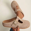 Versatile Spring And Autumn Slip-On Plus Size Women's Shoes, Soft Sole, Comfortable And Not Tiring To Wear, Buckle Design Casual Shoes