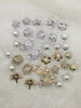 16PCS Golden Silvery Ocean Starfish Shell ABS Shoe Charms DIY Accessories Bling Rhinestone Seaweed Shoe Buckles Decorations Flower Clogs Shoe Clips
